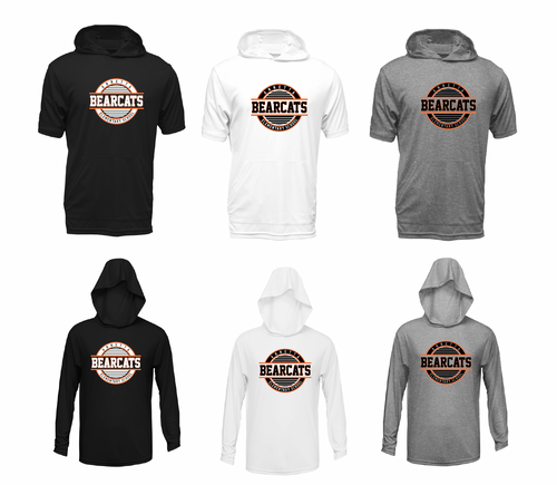 Annetta Bearcat Circle Logo Moisture Management Hooded Tees