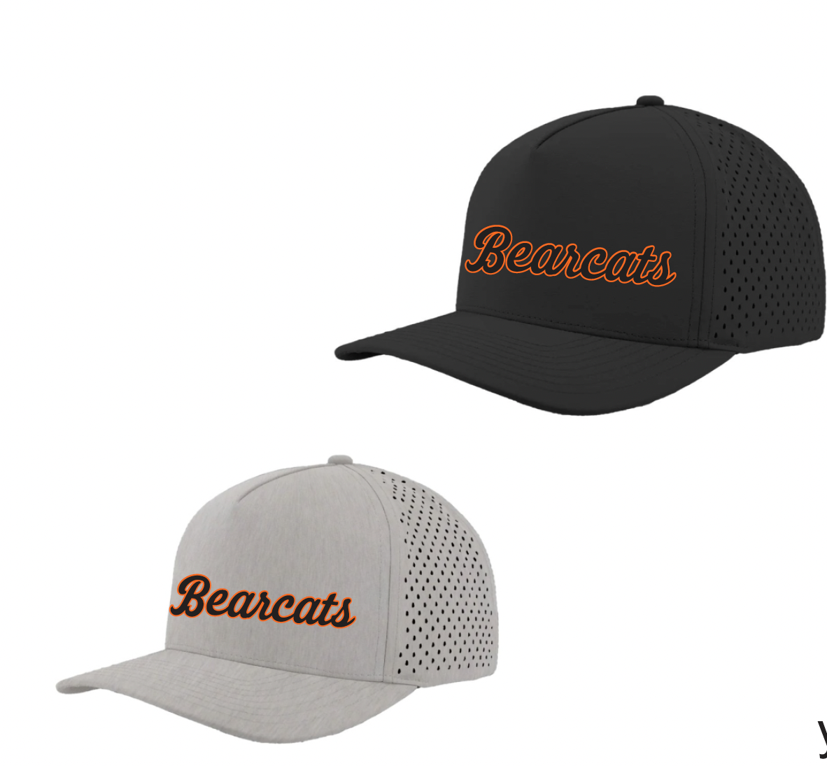 Coder - Bearcat RUBBER 3D Logo on Zapped YOUTH Cap