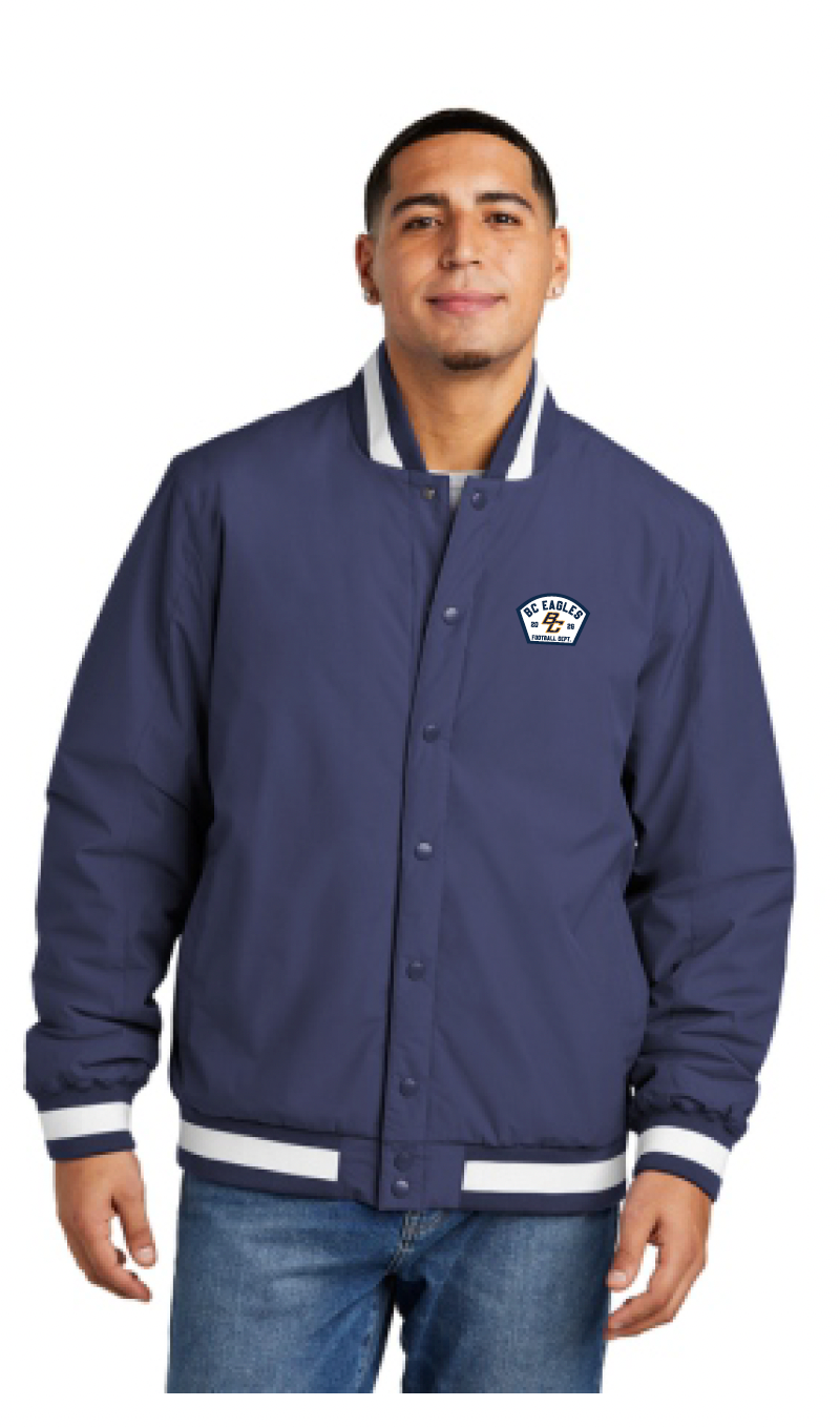 BCHS Football Varsity Jacket with Patch Logo