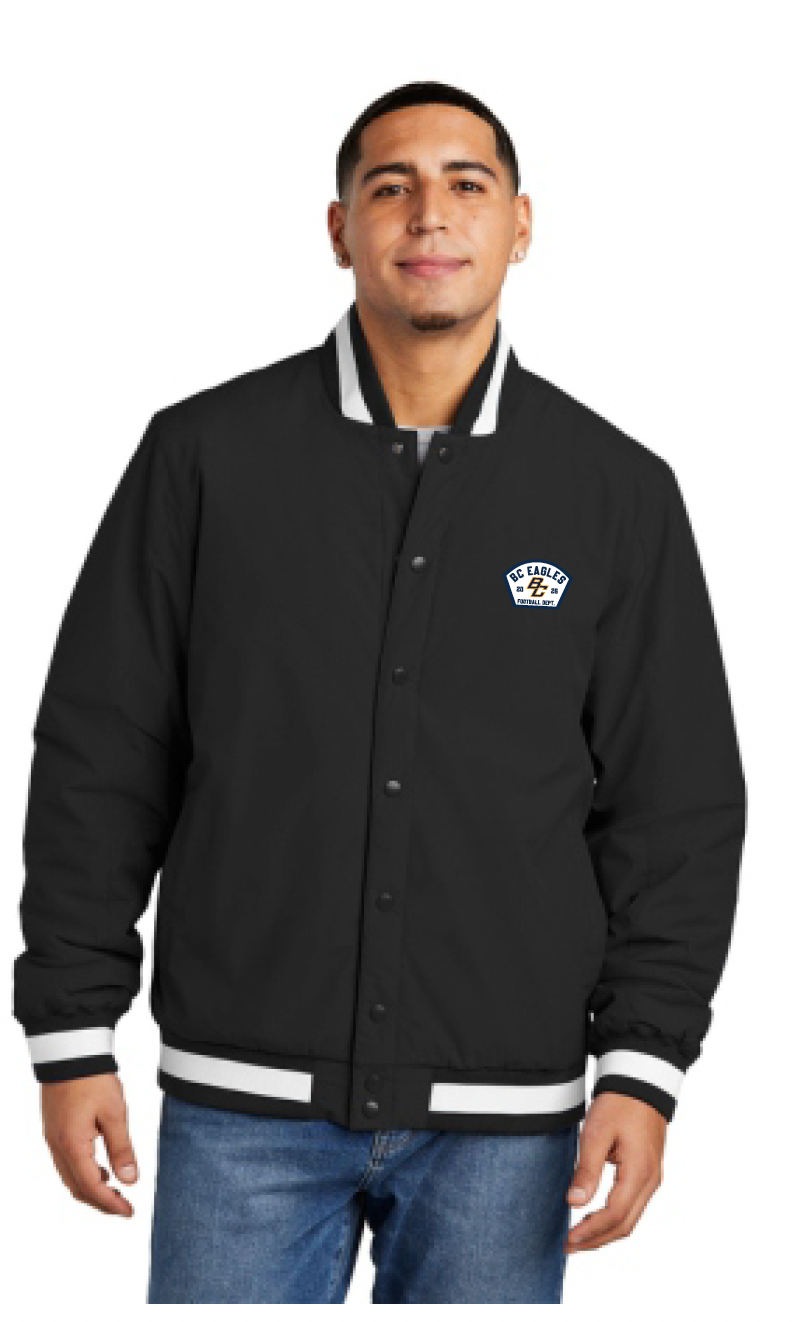 BCHS Football Varsity Jacket with Patch Logo