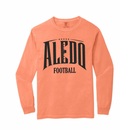 Aledo Football Seams Logo Comfort Colors Long Sleeve Tee