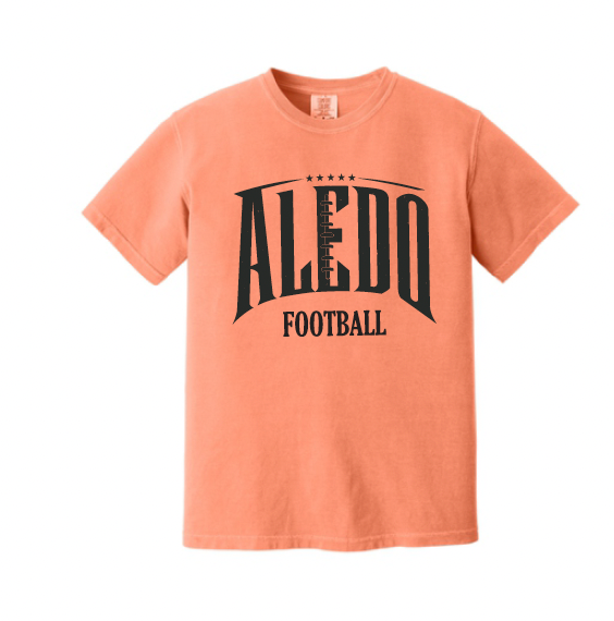 Aledo Football Seams Logo Comfort Color Tee