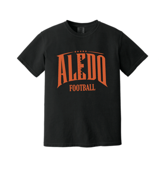 Aledo Football Seams Logo Comfort Color Tee