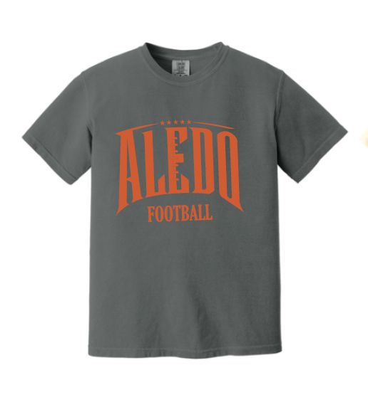 Aledo Football Seams Logo Comfort Color Tee