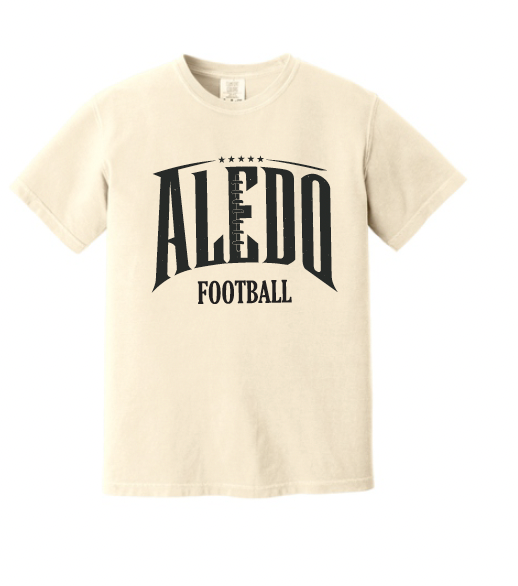 Aledo Football Seams Logo Comfort Color Tee