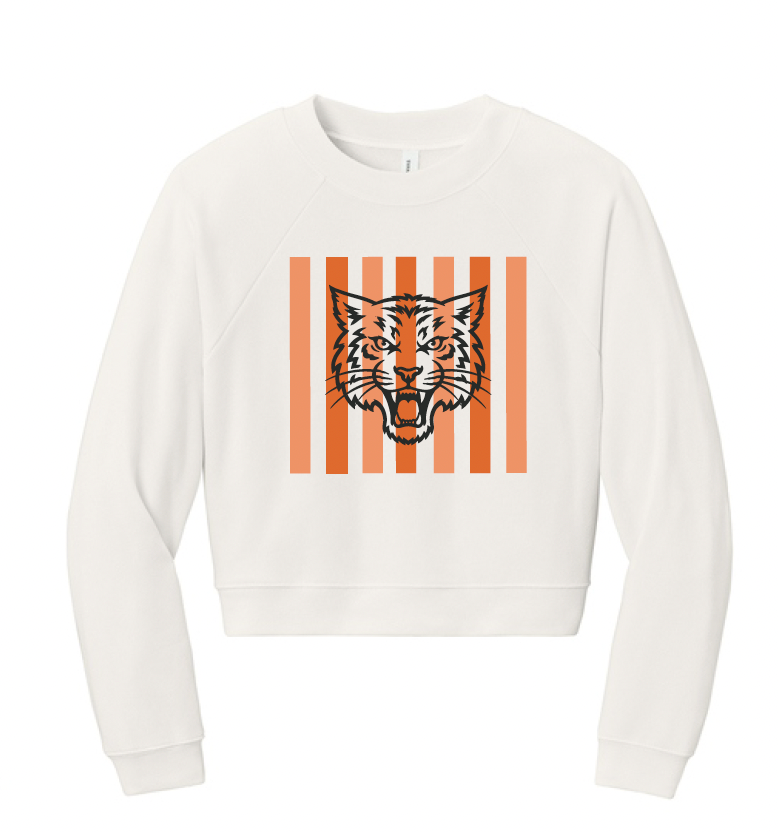 Aledo Football Stripes Logo Bella Sponge Fleece