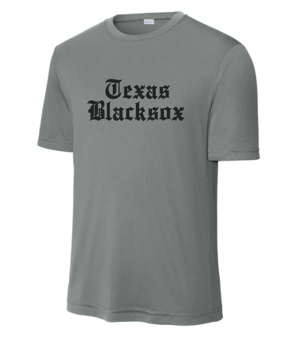 Texas Blacksox Moisture Management Tee - Old English Logo