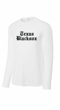 Texas Blacksox Moisture Management Long Sleeve Tee - Old English Logo