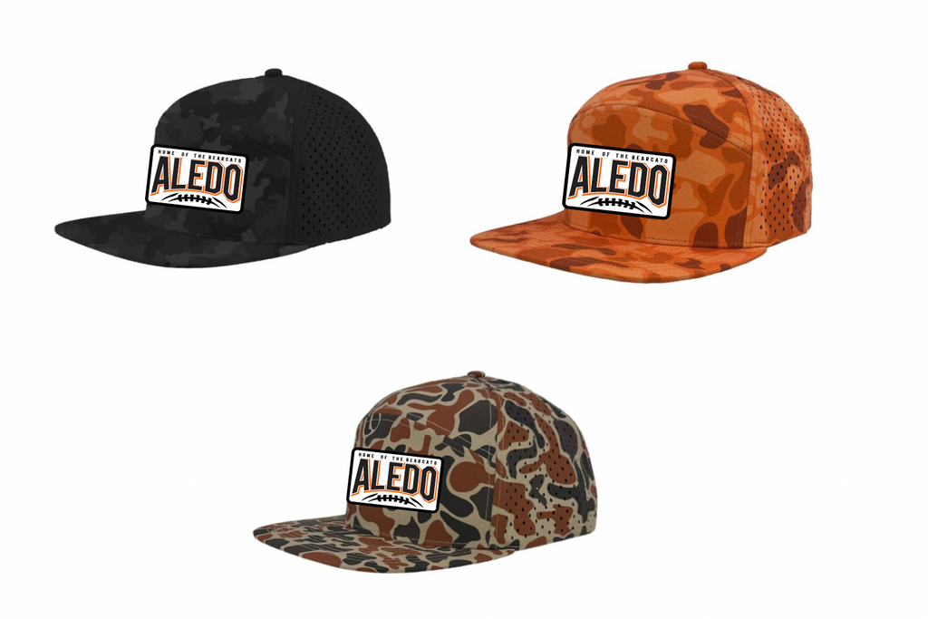 Aledo Football Zapped 7 Panel Camo Cap with Patch