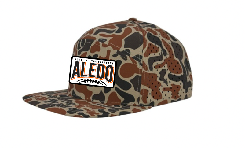 Aledo Football Zapped 7 Panel Camo Cap with Patch
