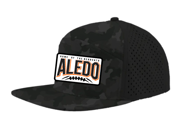 Aledo Football Zapped 7 Panel Camo Cap with Patch