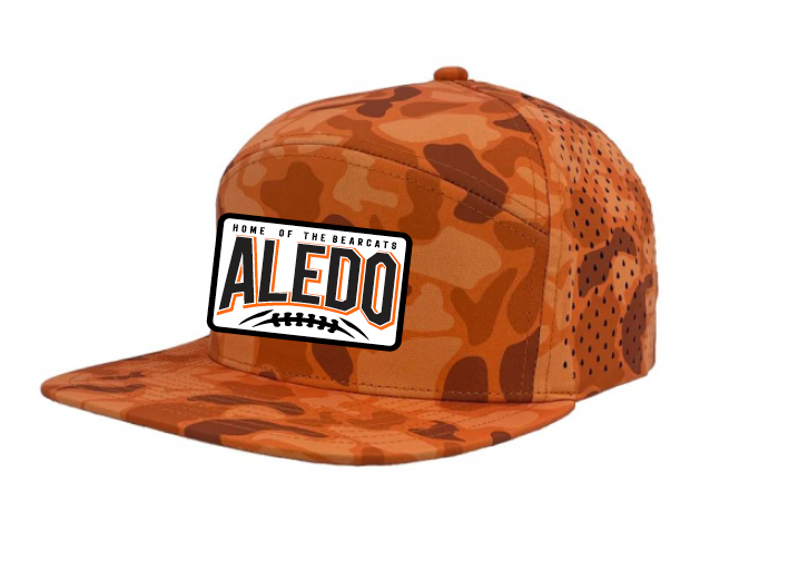 Aledo Football Zapped 7 Panel Camo Cap with Patch